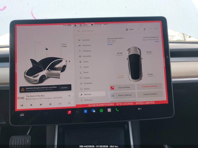 Tesla Model 3 Long Range/mid Range/standard Range/standard Range Plus 2019 5YJ3E1EA5KF313992 Image 19