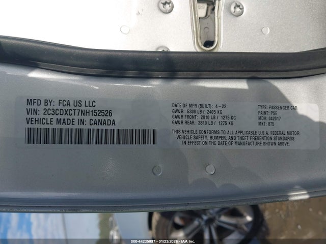Dodge CHARGER R/T 2022 2C3CDXCT7NH152526 Image 9