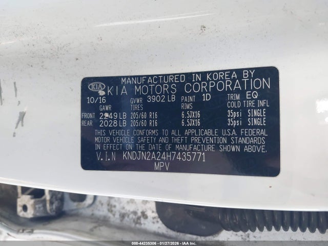 KNDJN2A24H7435771 KIA Soul