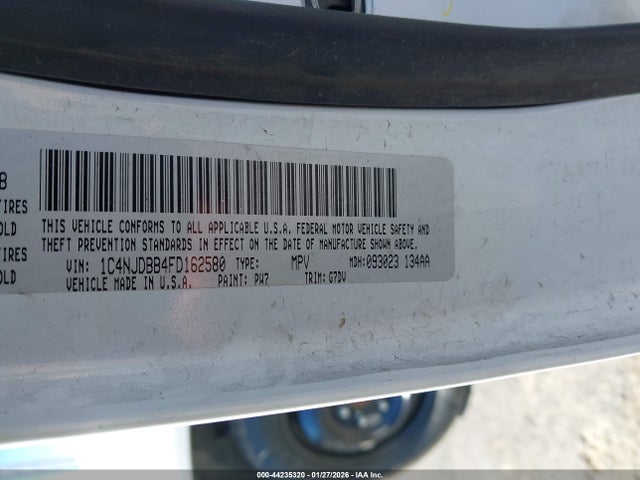 1C4NJDBB4FD162580 Jeep Compass Altitude Edition