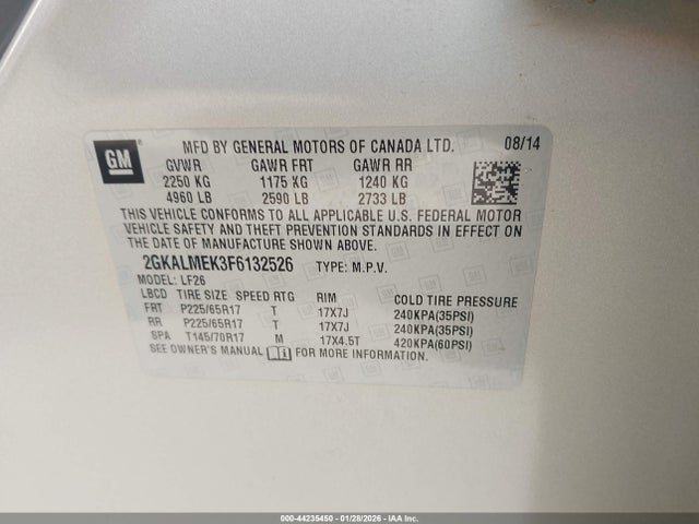 2GKALMEK3F6132526 GMC Terrain Sle-1