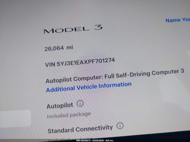 Tesla Model 3 Rear-wheel Drive 2023 5YJ3E1EAXPF701274 Image 15