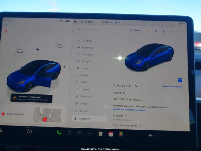 2023 TESLA MODEL 3 5YJ3E1EAXPF701274 Photo 6