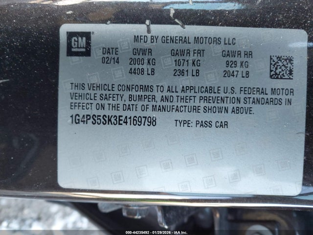 1G4PS5SK3E4169798 Buick Verano Leather Group