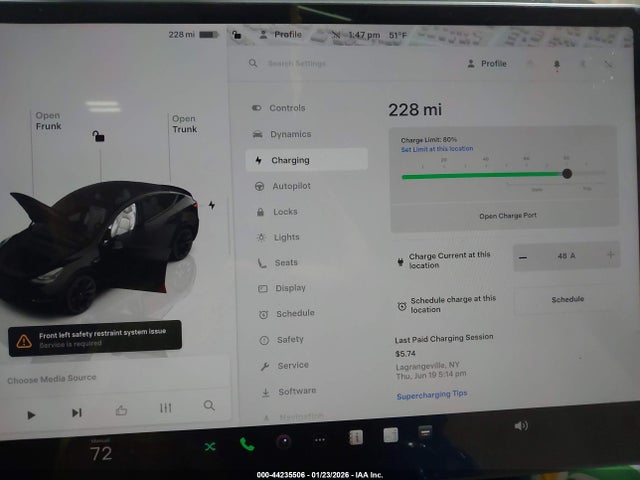 7SAYGDEEXPF869620 Tesla Model Y Awd/long Range Dual Motor All-wheel Drive