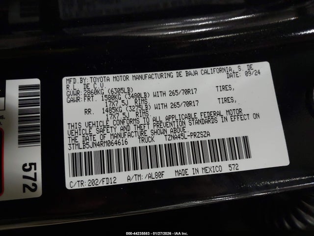 Toyota Tacoma Trd Off Road 2024 3TMLB5JN4RM064616 Image 9