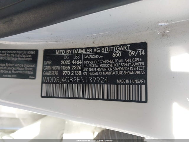 2014 MERCEDES-BENZ CLA 250 WDDSJ4GB2EN139924 Photo 8