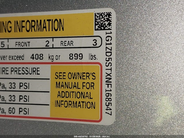 2022 CHEVROLET MALIBU 1G1ZD5STXNF168547 Photo 8