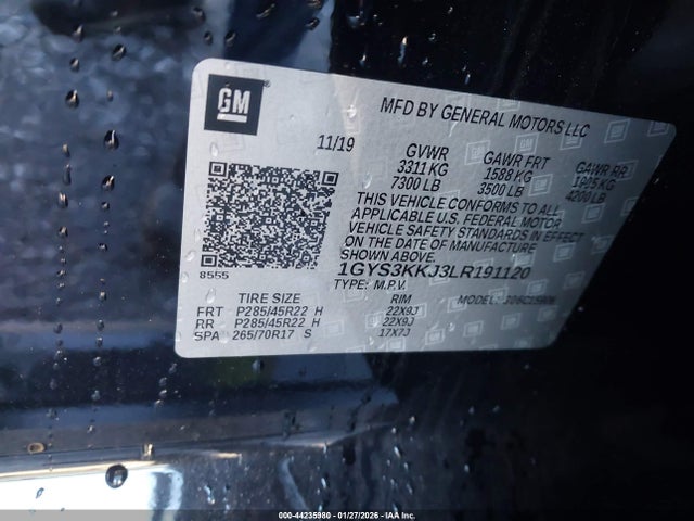 2020 CADILLAC ESCALADE ESV 1GYS3KKJ3LR191120 Photo 8