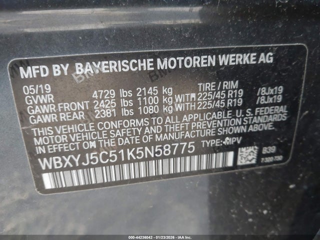 2019 BMW X2 WBXYJ5C51K5N58775 Photo 8
