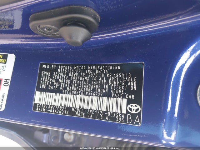 Toyota Corolla S Plus 2015 5YFBURHE0FP346727 Image 9