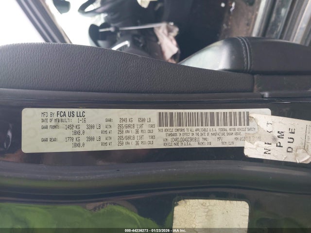 2016 DODGE DURANGO 1C4RDJDG4GC301811 Photo 8