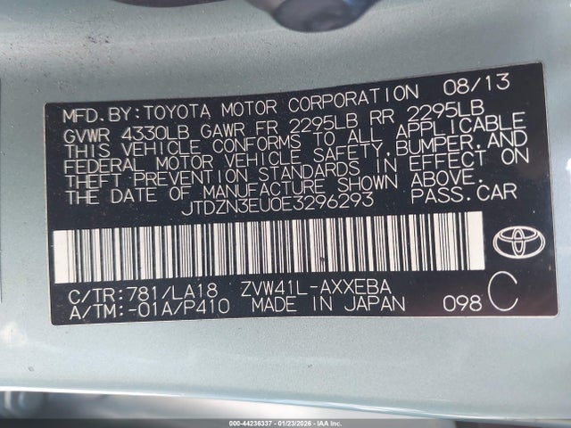 Toyota Prius V Five 2014 JTDZN3EU0E3296293 Image 9