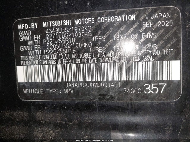 2021 MITSUBISHI OUTLANDER SPORT JA4APUAU0MU001411 Photo 8