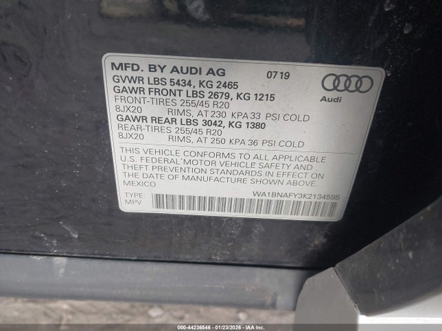 2019 AUDI Q5 WA1BNAFY3K2134595 Photo 8