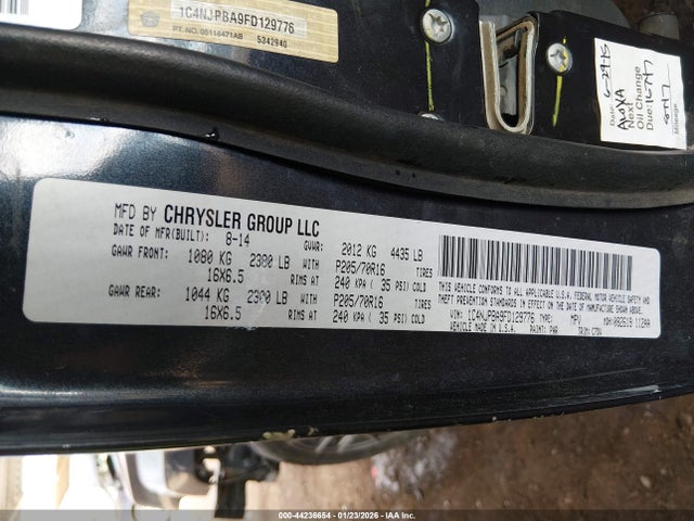 Jeep Patriot Sport 2015 1C4NJPBA9FD129776 Image 9