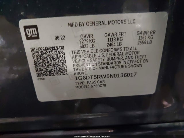 2022 CADILLAC CT5 1G6DT5RW5N0136017 Photo 8