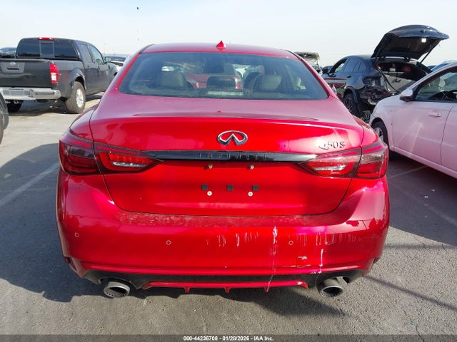 JN1FV7DP3PM570527 Infiniti Q50 Red Sport 400