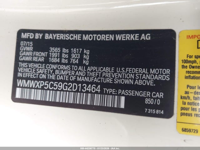 2016 MINI HARDTOP WMWXP5C59G2D13464 Photo 8