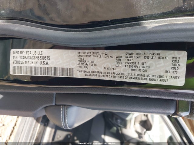 2022 JEEP GRAND CHEROKEE 1C4RJGAG8N8630575 Photo 8