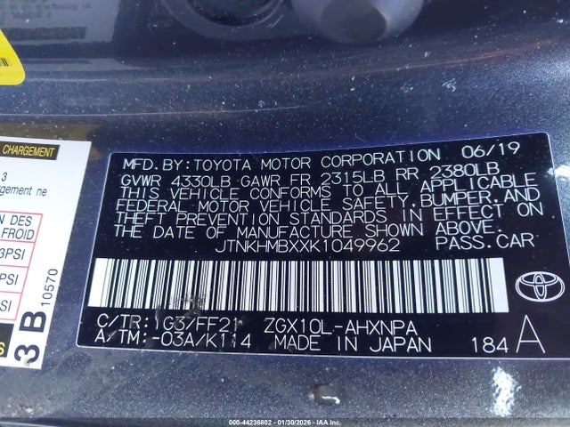 2019 TOYOTA C-HR JTNKHMBXXK1049962 Photo 8