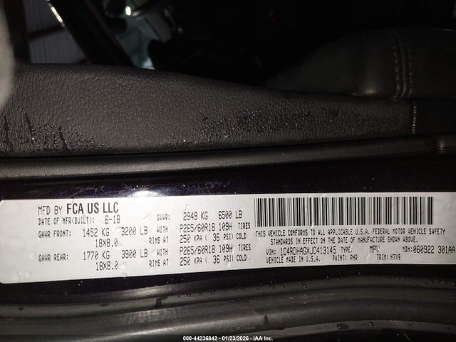 2018 DODGE DURANGO 1C4RDHAGXJC413145 Photo 8