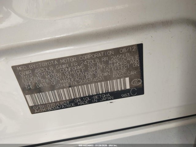 2013 LEXUS GS 350 JTHBE1BL2D5014531 Photo 8