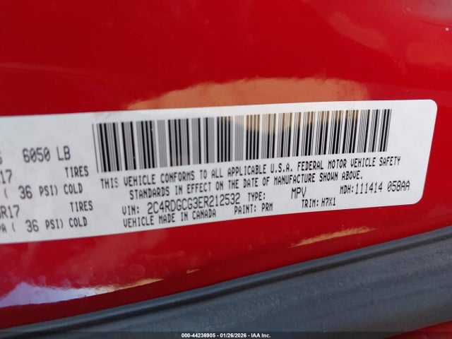 Dodge Grand Caravan Sxt 2014 2C4RDGCG3ER212532 Image 9