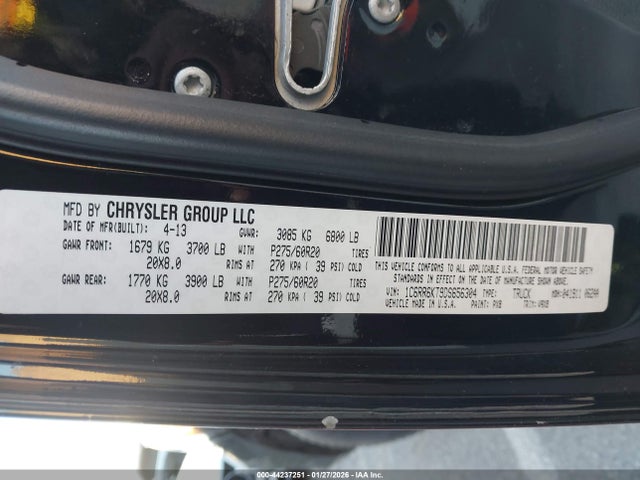 44237251 :رقم المزاد ، 1C6RR6KT9DS656304 vin ، 2013 Ram 1500 Express مزاد بيع