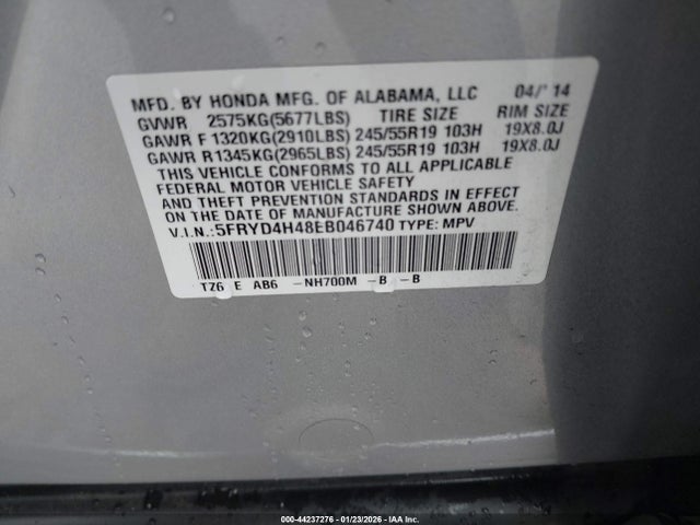 2014 ACURA MDX 5FRYD4H48EB046740 Photo 8