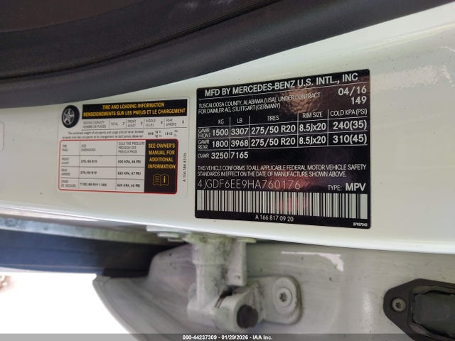 2017 MERCEDES-BENZ GLS 450 4JGDF6EE9HA760176 Photo 8