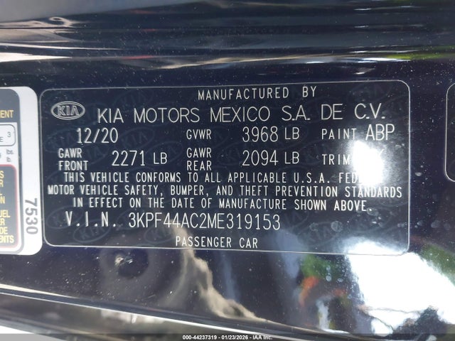 KIA FORTE GT 2021 3KPF44AC2ME319153 Image 9