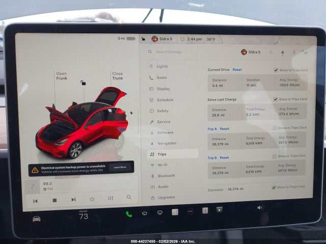 2023 TESLA MODEL Y 7SAYGDEE6PA122285 Photo 6