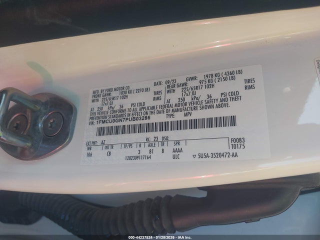 Ford Escape Active 2023 1FMCU0GN7PUB03286 Image 9