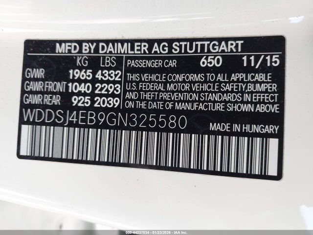 Mercedes-Benz CLA 250 2016 WDDSJ4EB9GN325580 Image 9