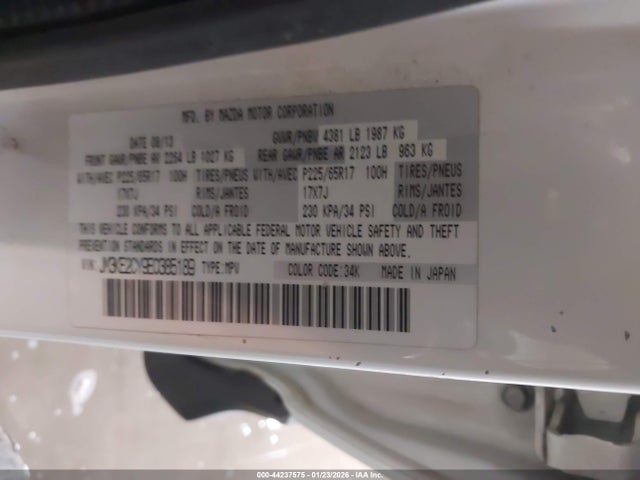 JM3KE2CY9E0385189 Mazda Cx-5 Touring