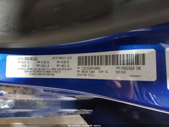Chrysler 200 C 2016 1C3CCCEG8GN100683 Image 9