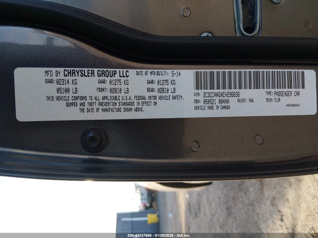 Chrysler 300 2014 2C3CCAAGXEH296836 Image 9