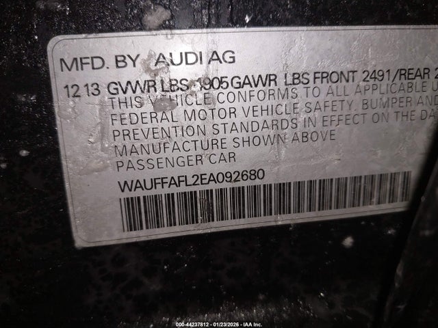 2014 AUDI A4 WAUFFAFL2EA092680 Photo 8
