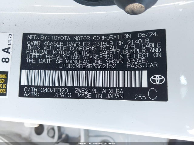 JTDBCMFE4R3062152 Toyota Corolla Le/se/xle/night Shade