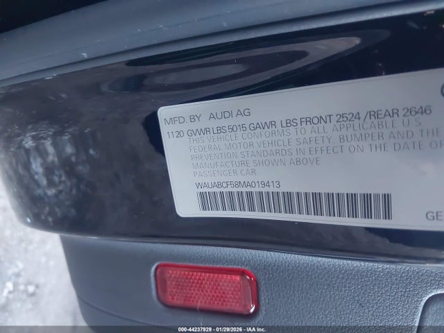 Продаж на аукціоні авто 2021 Audi A5 Sportback Premium 40 Tfsi Quattro S Tronic, vin: WAUABCF58MA019413, номер лоту: 44237929