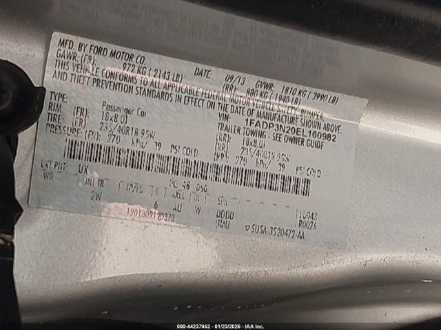 Ford Focus Titanium 2014 1FADP3N20EL160982 Image 9