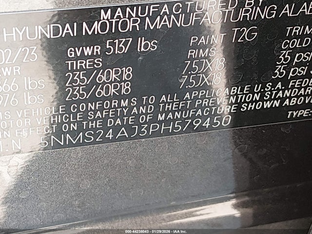2023 HYUNDAI SANTA FE 5NMS24AJ3PH579450 Photo 8