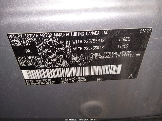 2T3RFREVXJW728629 Toyota Rav4 Adventure
