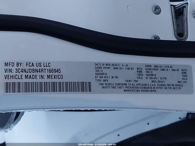 Jeep Compass Latitude 4x4 2024 3C4NJDBN4RT166945 Image 9