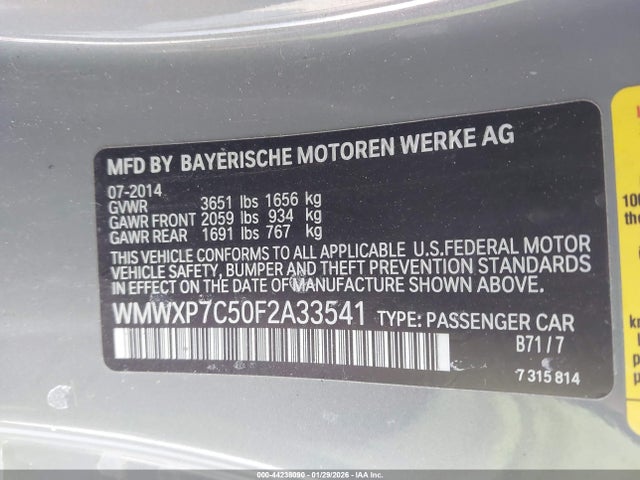 2015 MINI HARDTOP WMWXP7C50F2A33541 Photo 8