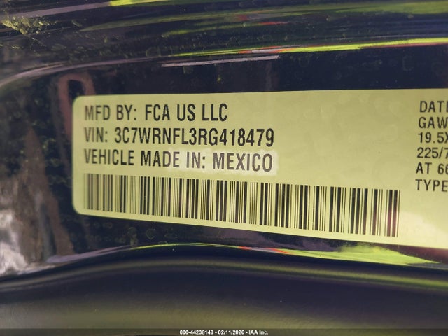 Aukcja sprzedaży 2024 Ram 5500 Chassis Tradesman/slt/laramie/limited, vin: 3C7WRNFL3RG418479, numer aukcji: 44238149