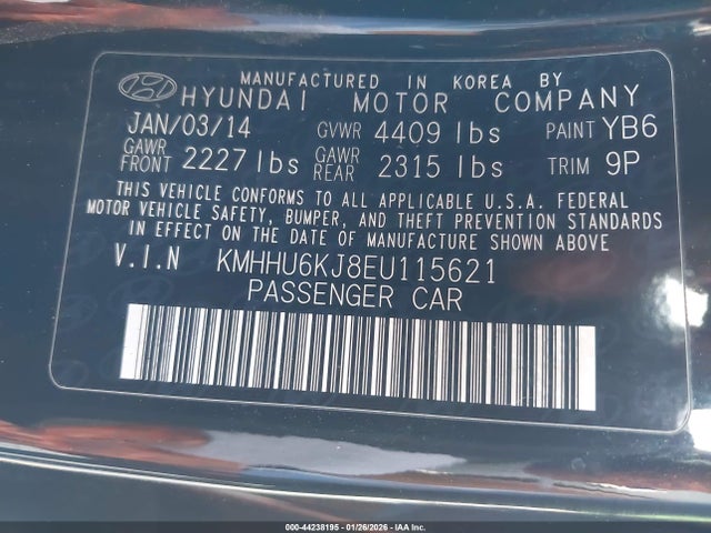 KMHHU6KJ8EU115621 Hyundai Genesis 3.8 Grand Touring