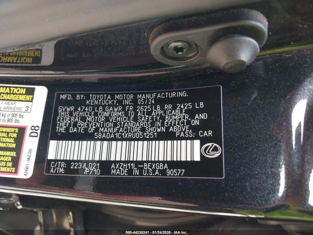 58ADA1C1XRU051251 Lexus ES 300H