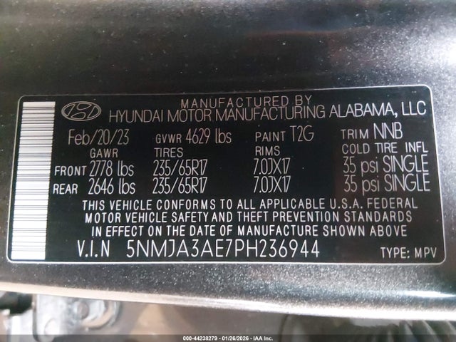 Hyundai TUCSON SE 2023 5NMJA3AE7PH236944 Image 9